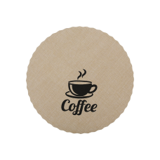 Набір (12шт.) серветок сервірувальних (плейсмат) Coffee, колір - бежевий, D38см