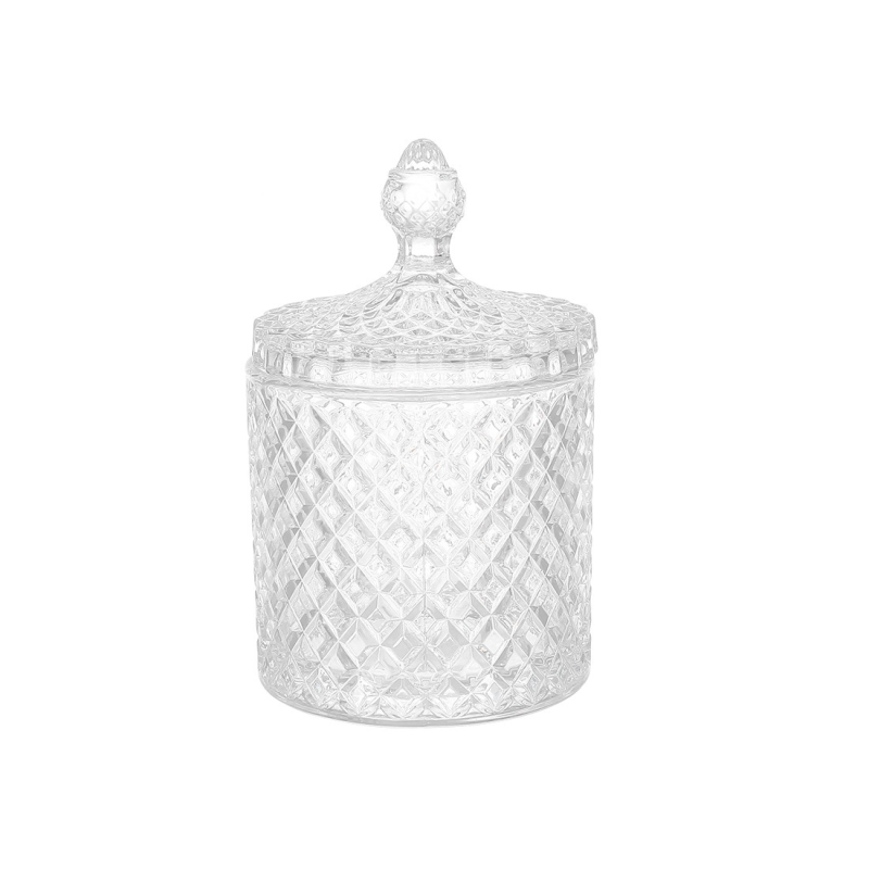 Банка для зберігання з кришкою скляна Crystal D10.5*17см Банка для зберігання з кришкою скляна Crystal D10.5*17см