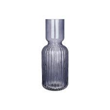 Ваза скляна Bottle grey D11*30см, колір - сіро-синій