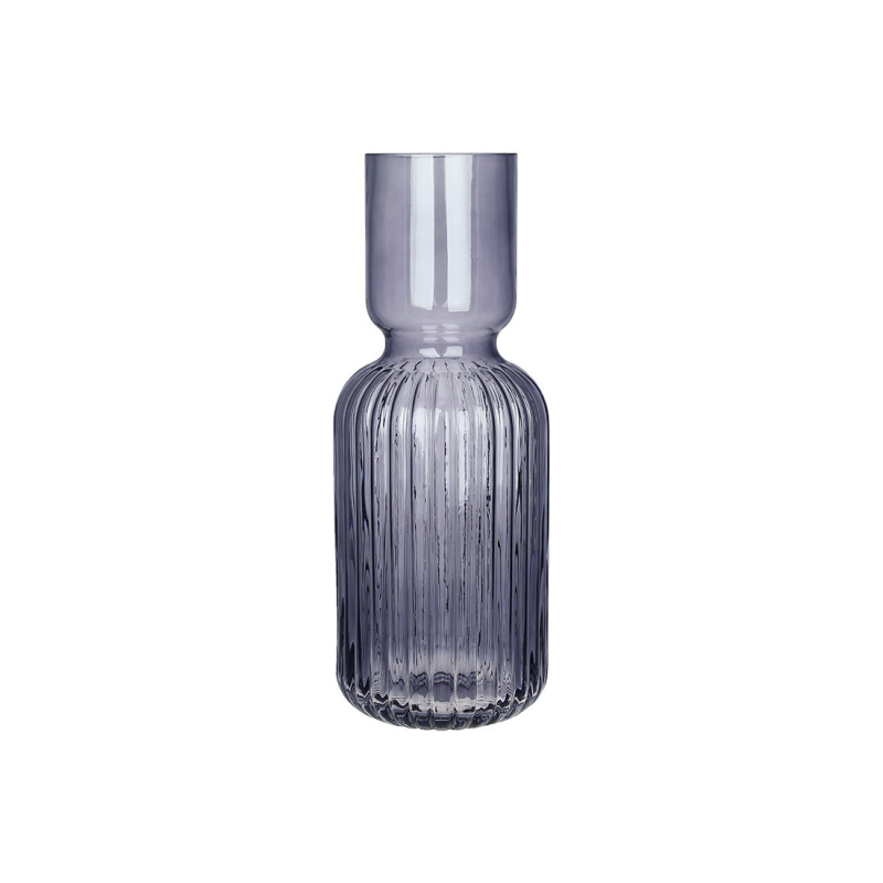 Ваза скляна Bottle grey D11*30см, колір - сіро-синій Ваза скляна Bottle grey D11*30см, колір - сіро-синій