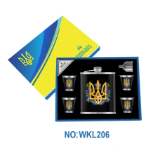 Подарунковий набір із флягою для чоловіків UKRAINE