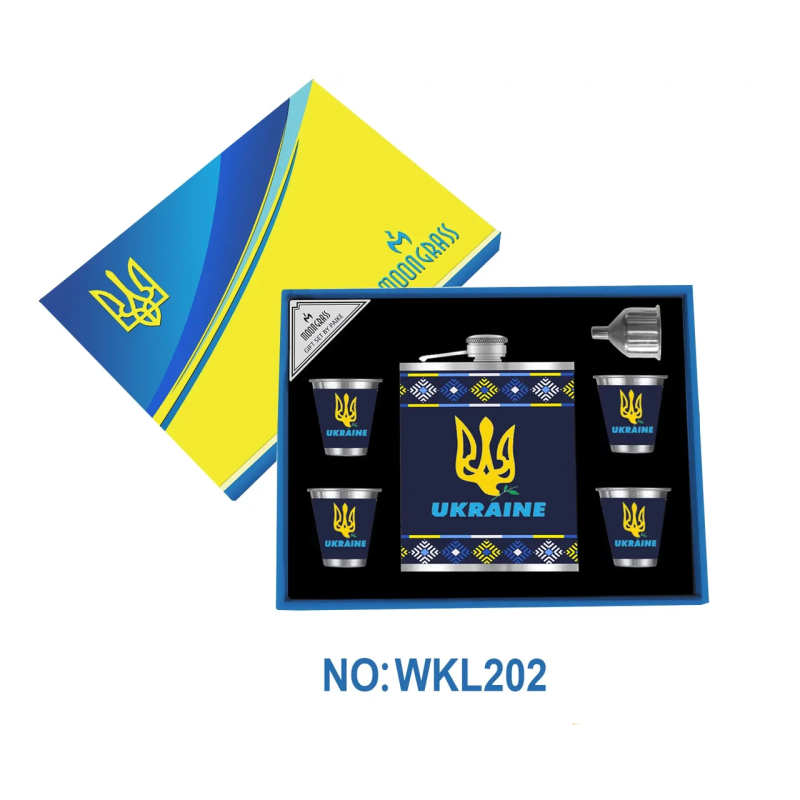 Подарунковий набір із флягою для чоловіків UKRAINE Подарунковий набір із флягою для чоловіків UKRAINE