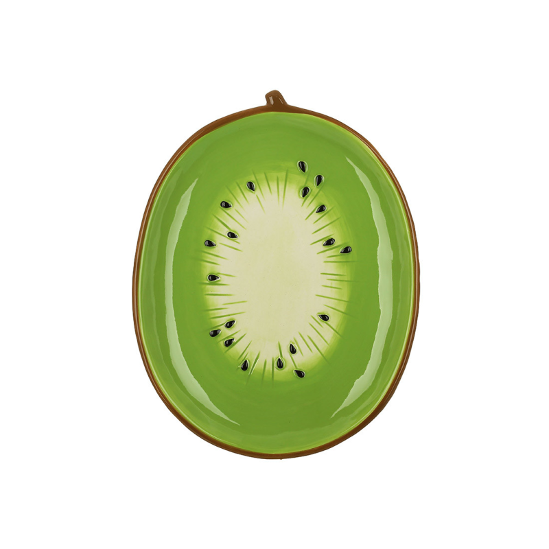 Тарілка (4шт) керамічна Kiwi, 21.5*16.8*2.5см Тарілка (4шт) керамічна Kiwi, 21.5*16.8*2.5см