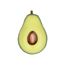 Тарілка (6шт) керамічна Avocado, 18*12*2.8см