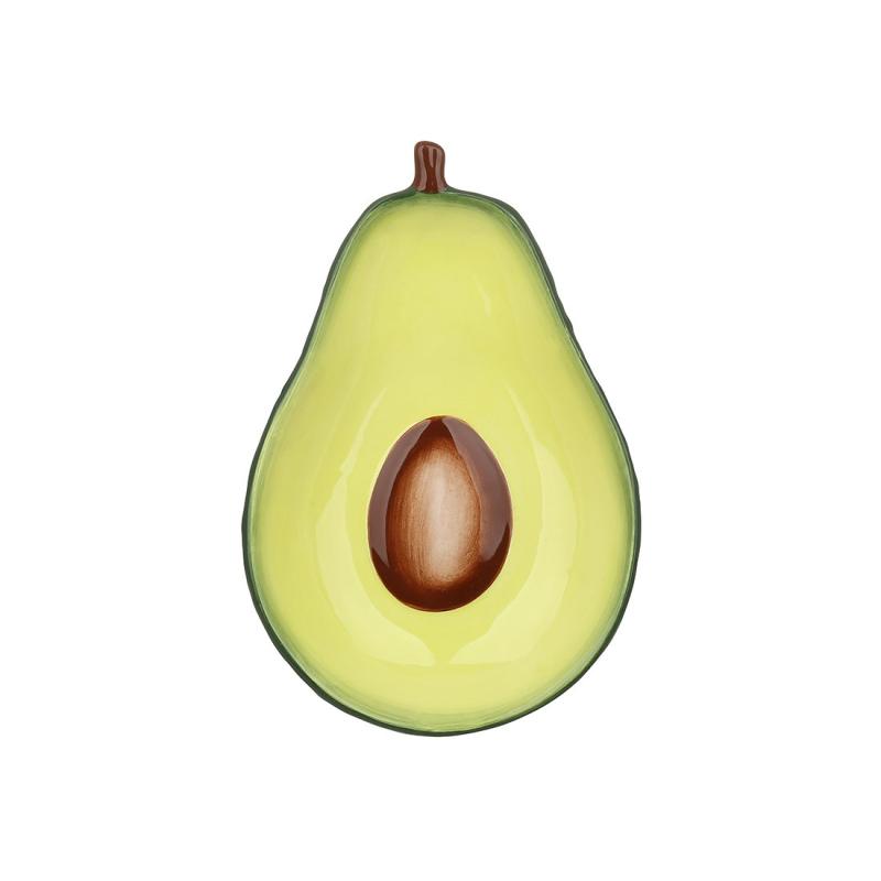 Тарілка (6шт) керамічна Avocado, 18*12*2.8см