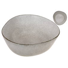 Салатник керамічний (4шт) Gray (1.1л), D20*8.3см, колір - сірий граніт