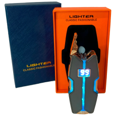 Електрична  USB-запальничка з подвійною дуговою плазмою та LED-підсвічуванням