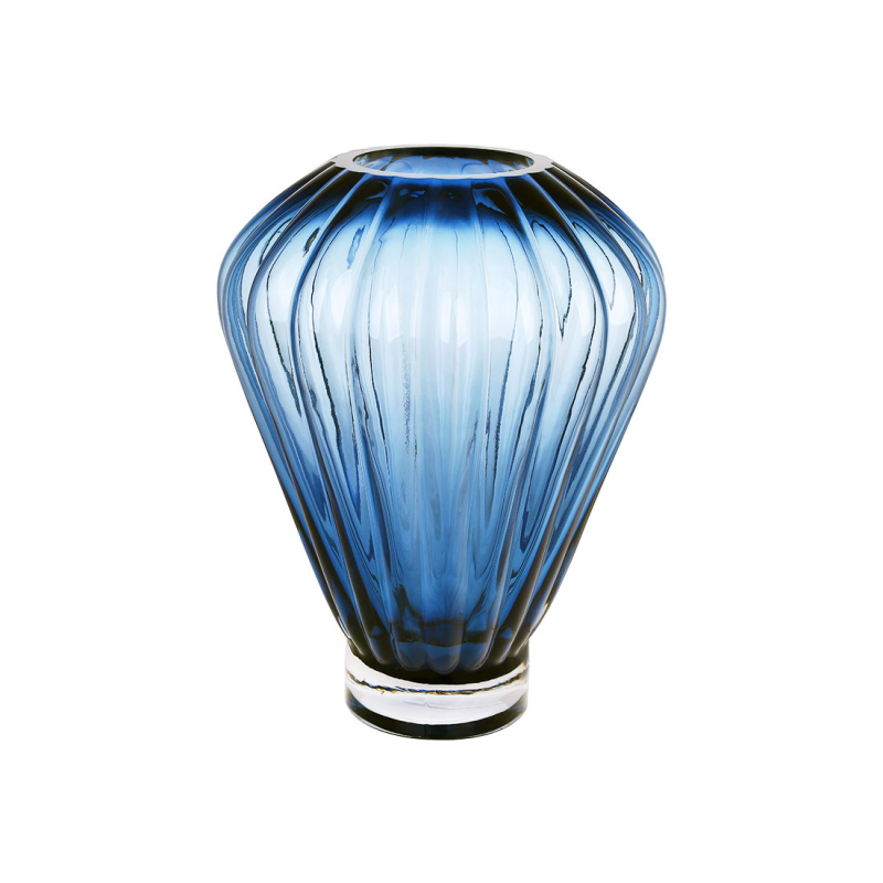 Ваза  скляна Blue Grace, 8.5*19*25см, колір - синій