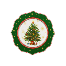 Тарілка (4шт) порцелянова D21*1.3см Christmas Story