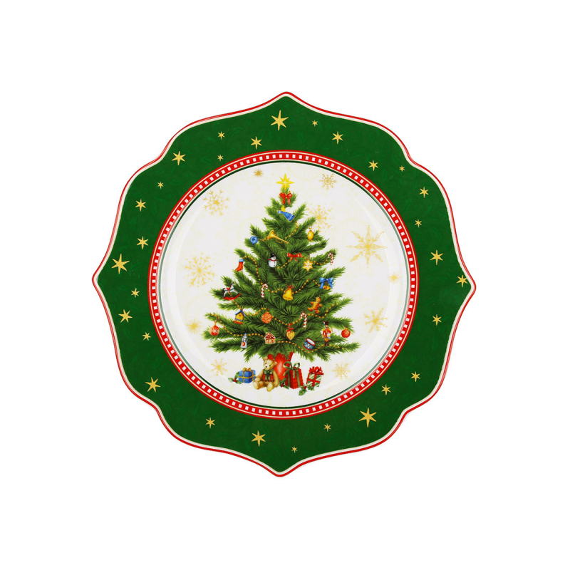 Тарілка (4шт) порцелянова D21*1.3см Christmas Story