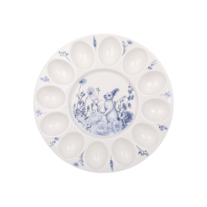 Блюдо порцелянове для 12-ти яєць та паски D27*2.5см Blue Bunny