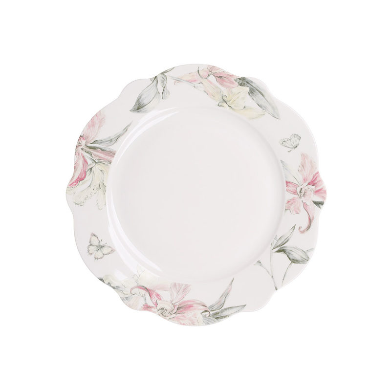 Тарілка (4шт) порцелянова обідня D27.5 Pink Orchid Тарілка (4шт) порцелянова обідня D27.5 Pink Orchid