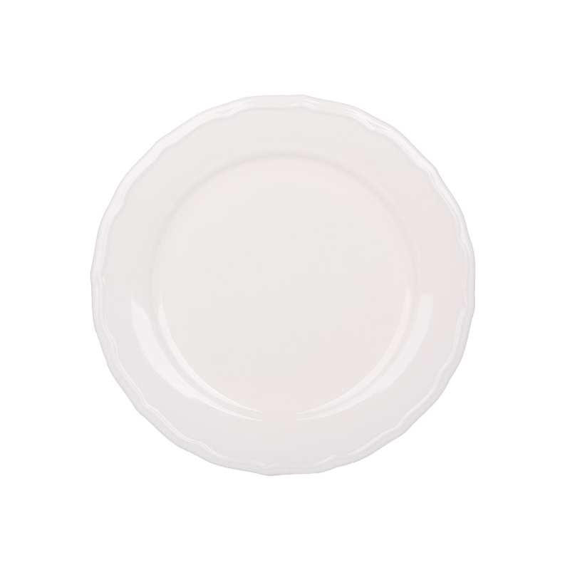 Тарілка (6шт) порцелянова D22*2.5см Pure White