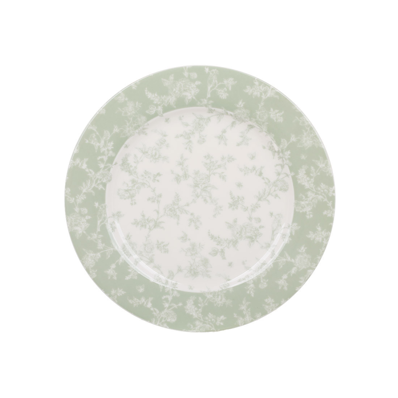 Тарілка (6шт) порцелянова D19см Floral Green