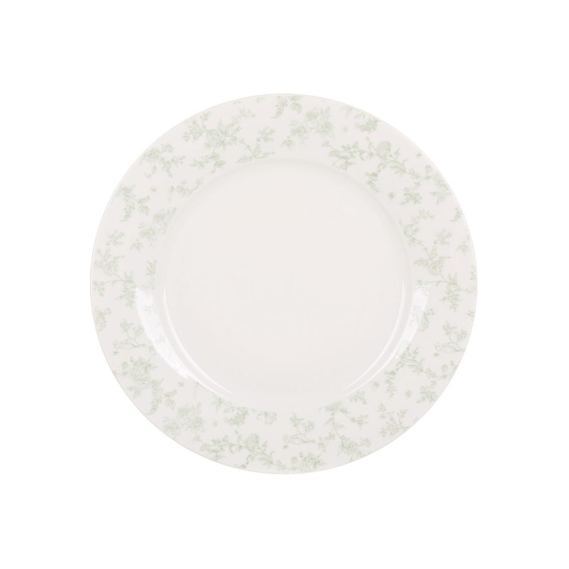 Тарілка (6шт) порцелянова D23см Floral Green