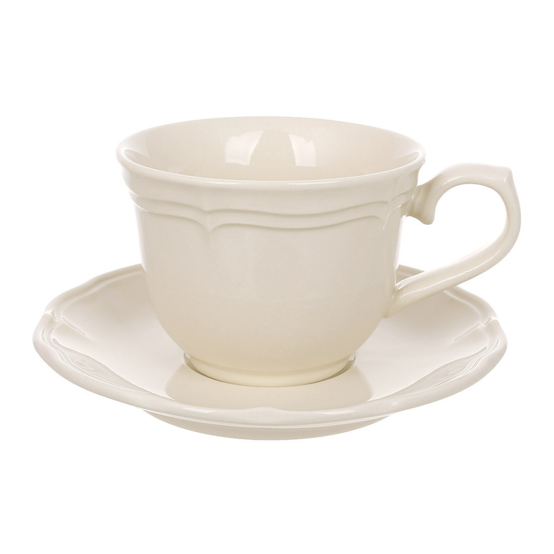 Чашка (4шт) з блюдцем порцелянові 250мл Provence Beige Чашка (4шт) з блюдцем порцелянові 250мл Provence Beige