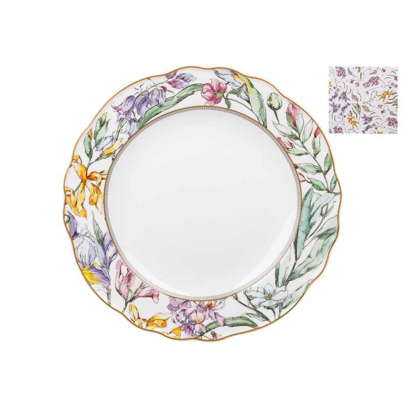 Тарілка (2шт) порцелянова D26*2,5 см Wisteria Garden
