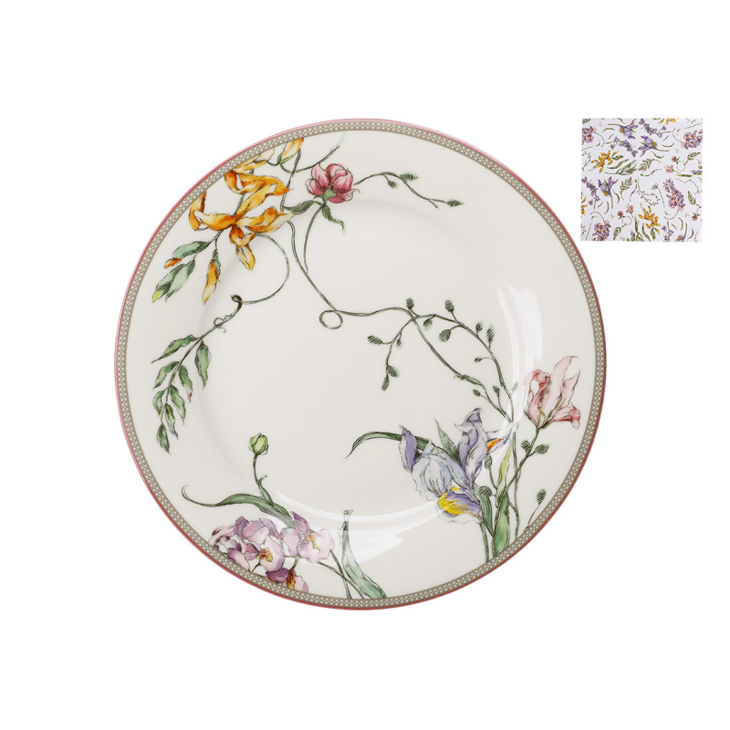 Тарілка (2шт) порцелянова D20.5*2 см Wisteria Garden