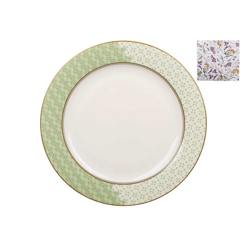 Тарілка (2шт) порцелянова D26.8*2см Wisteria Garden