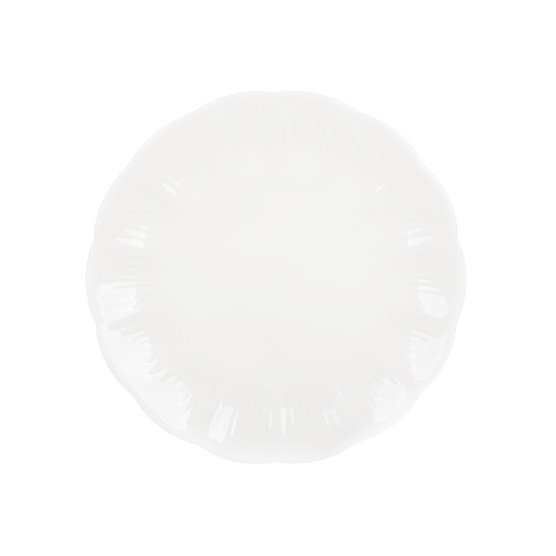 Тарілка (6шт) порцелянова D28.3см White Flower