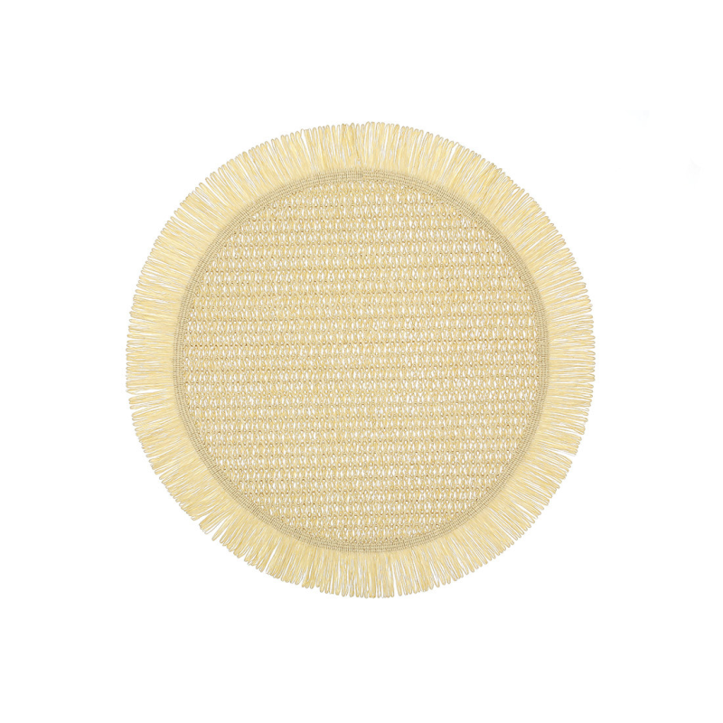 Набір (12 шт.) серветка сервірувальна (плейсмат) D38см Rustic Beige Набір (12 шт.) серветка сервірувальна (плейсмат) D38см Rustic Beige