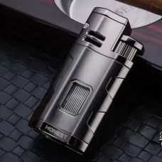 Газова запальничка HONEST для сигар (потрійне турбо-полум’я, пробійник) Gun