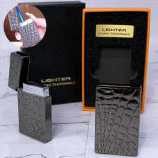 Запальничка «Crocodile Stone» з турбо-полум’ям, Black