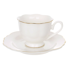 Кавовий порцеляновий набір White Elegance, 6 чашок 100 мл, 6 блюдець