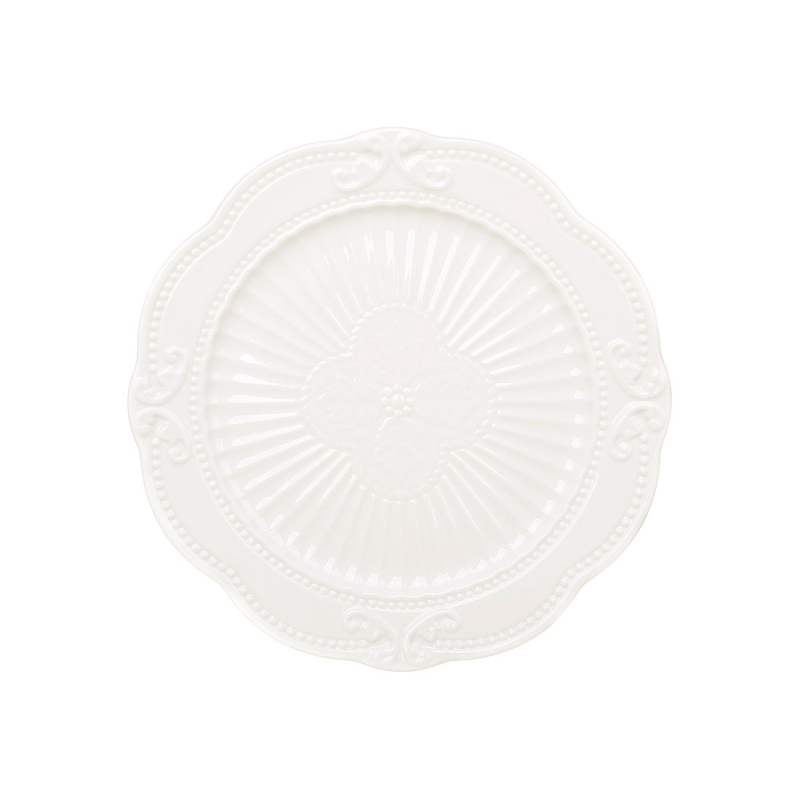 Тарілка (2 шт) порцелянова D25.5*2.3см, колекція Elegance White