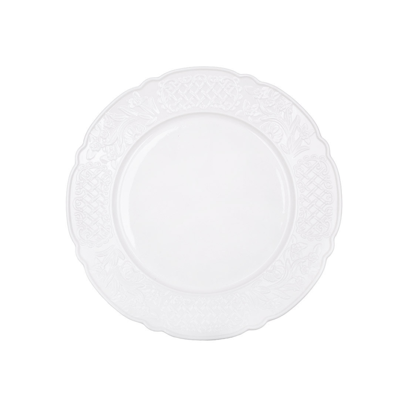 Тарілка (4 шт) порцелянова D25.5*3.1см, колекція Lace Garden Тарілка (4 шт) порцелянова D25.5*3.1см, колекція Lace Garden