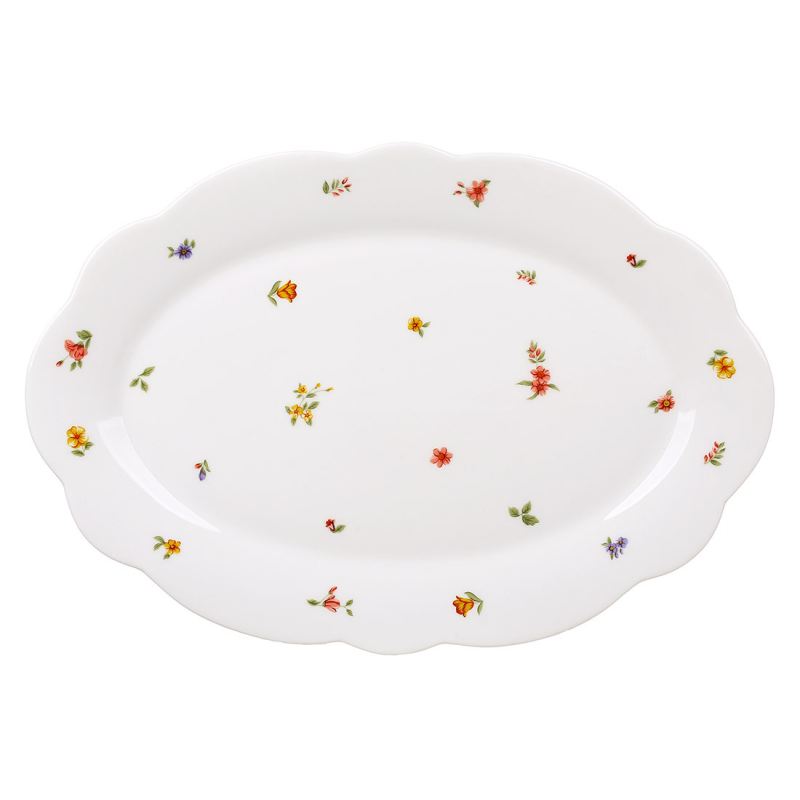 Блюдо (2 шт) порцелянове 30,5*21*2 см, колекція Cottage Garden Блюдо (2 шт) порцелянове 30,5*21*2 см, колекція Cottage Garden