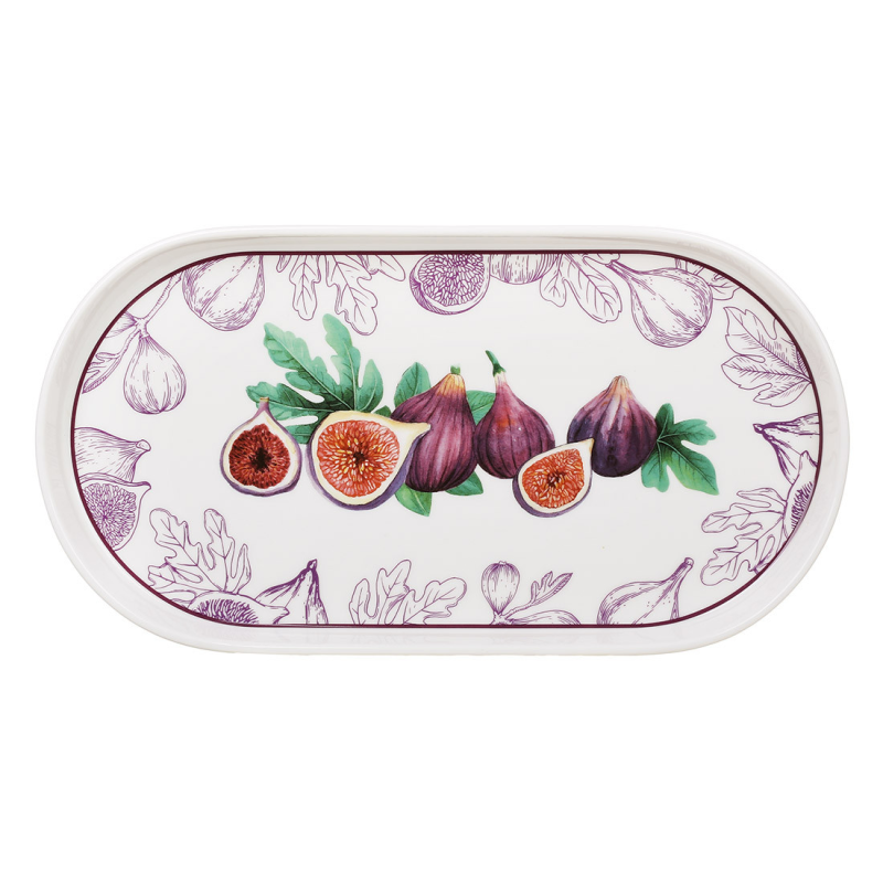 Блюдо (6 шт) порцелянове овальне 30*16*2.3см Fig Velvet
