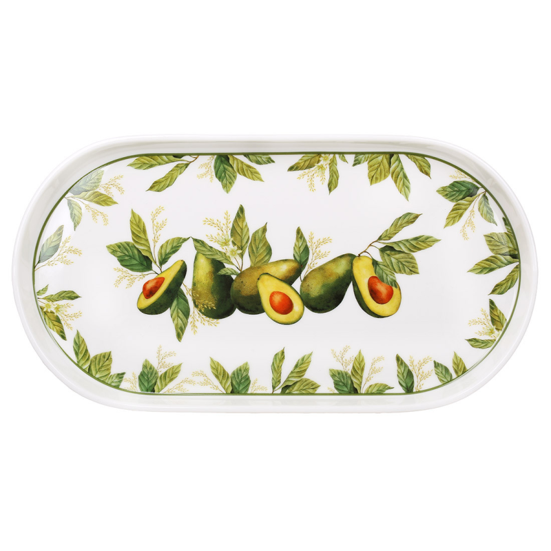Блюдо (6 шт) порцелянове овальне 30*16.5*2.3см Avocado Garden