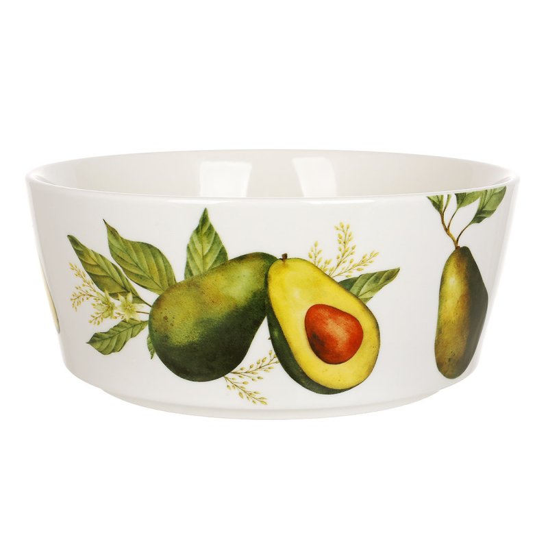 Салатник (6 шт) порцеляновий 1.8л Avocado Garden Салатник (6 шт) порцеляновий 1.8л Avocado Garden