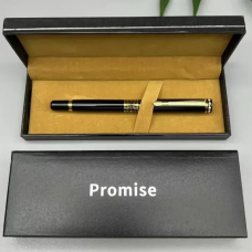 Подарункова ручка Promise у футлярі (чорно-золота з візерунком)