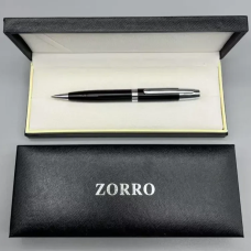 Ручка ZORRO у подарунковій коробці (чорна із сріблястими вставками)