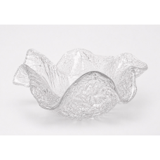 Салатник із фактурного скла Crystal Wave D18*7.5см