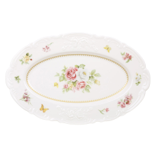 Блюдо (2 шт) порцелянове овальне 33*21*2.5см Chateau Roses Collection